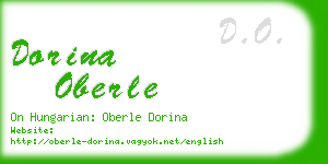 dorina oberle business card